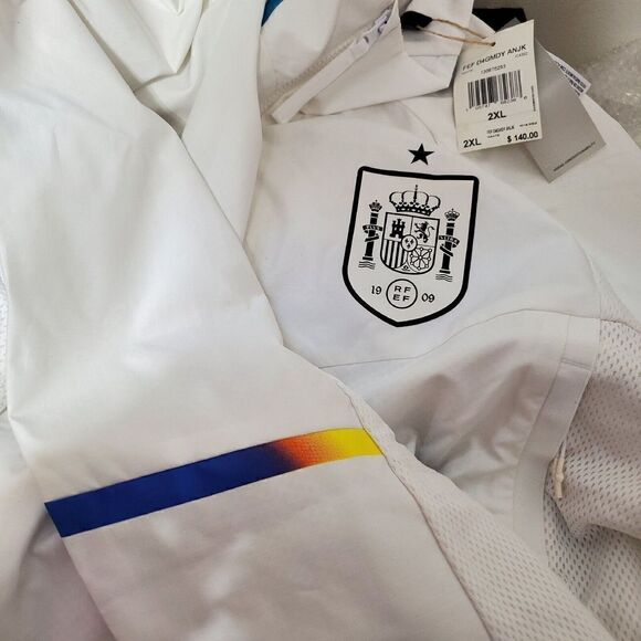 Adidas Spain Game Day Anthem Mens Sz 2XL Jacket FIFA World Cup 2022 IC4392 - Picture 5 of 8